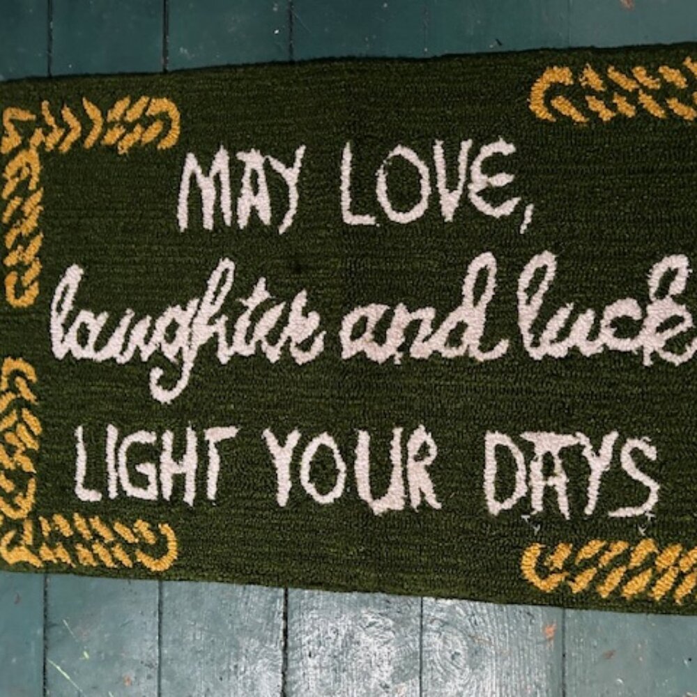 NEW 31 x21 st patricks day Irish Lucky Lucky green door mat